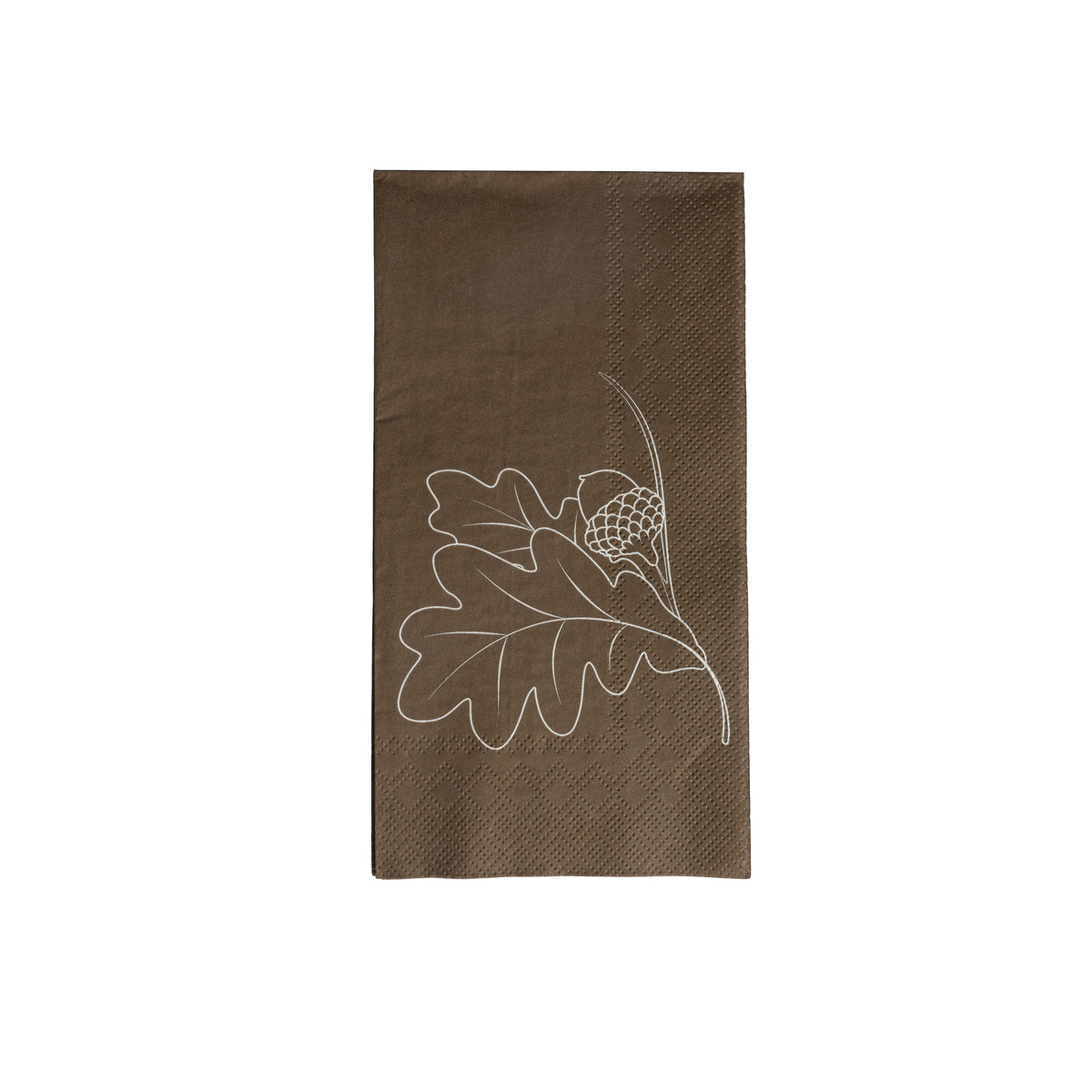 Storefactory Ekollon Papierservietten in Braun mit Eichelmotiv, 11 × 21 cm