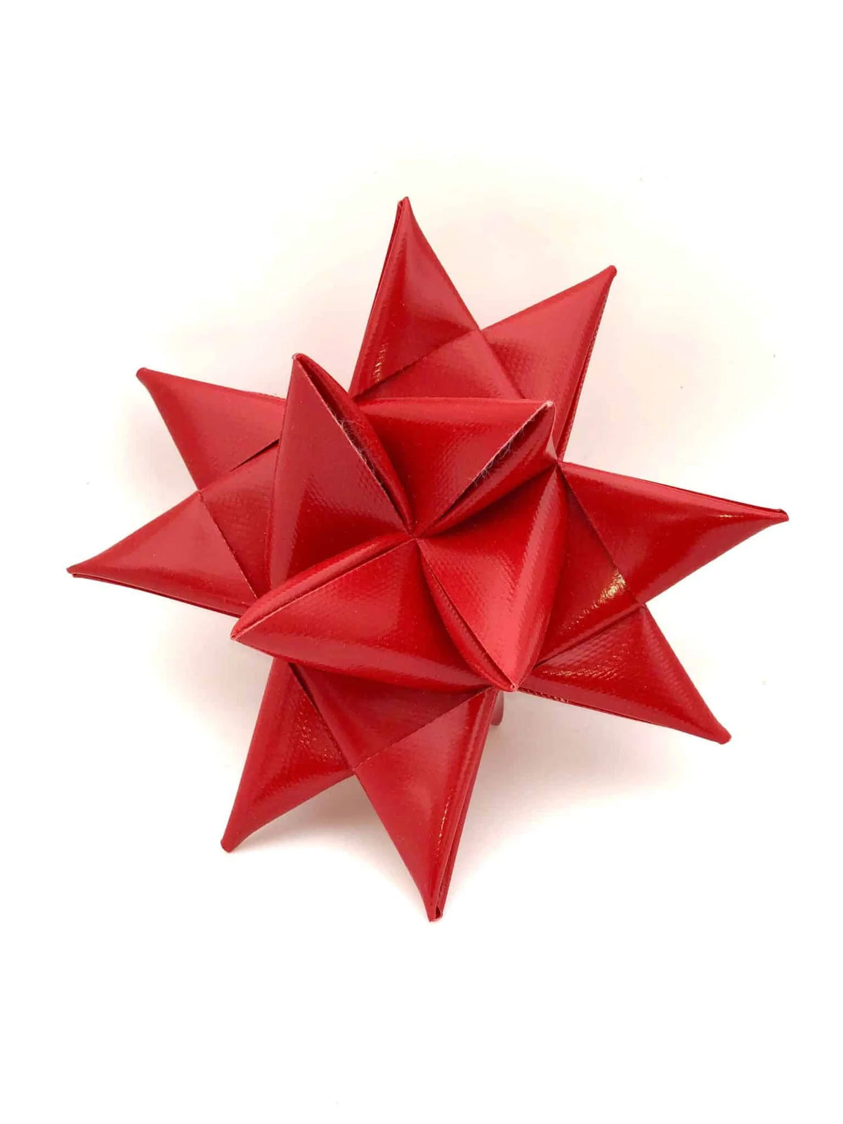 Fröbelstern Rot 13 cm – Weihnachtsstern aus Tarp-Segeltuch