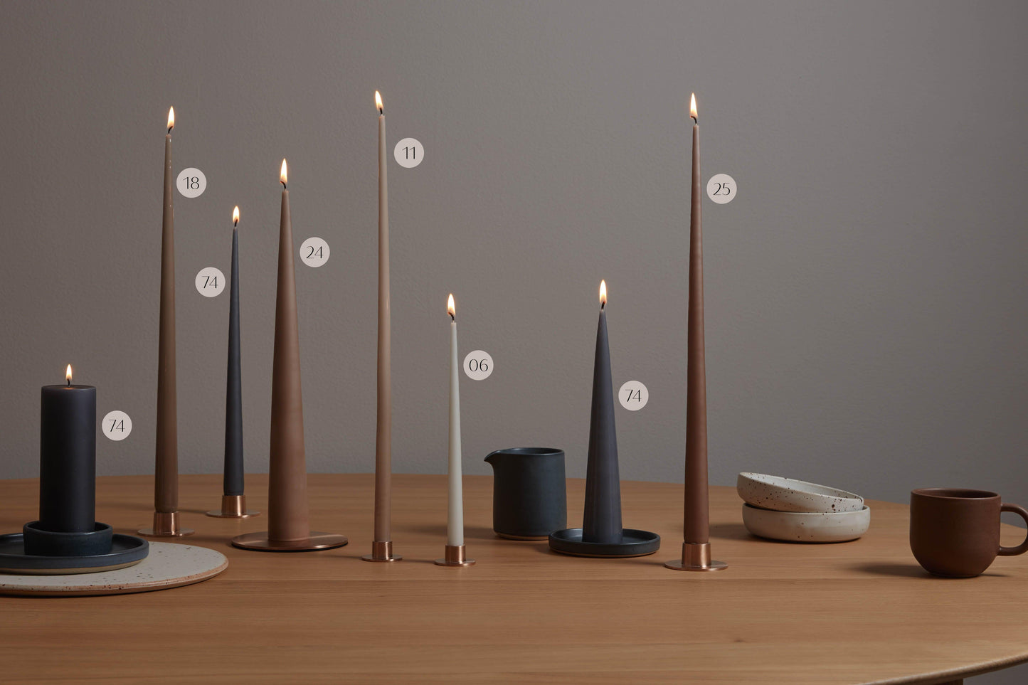 Spitzkerze 42 cm hazelnut von Ester & Erik - Ester und Erik - Kerze - DerGartenmarkt.de shop.dergartenmarkt.de