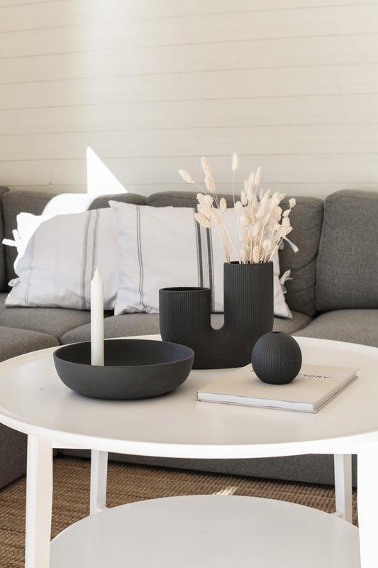 Vase Stravalla dunkelgrau von Storefactory - Storefactory - Vase - DerGartenmarkt.de shop.dergartenmarkt.de