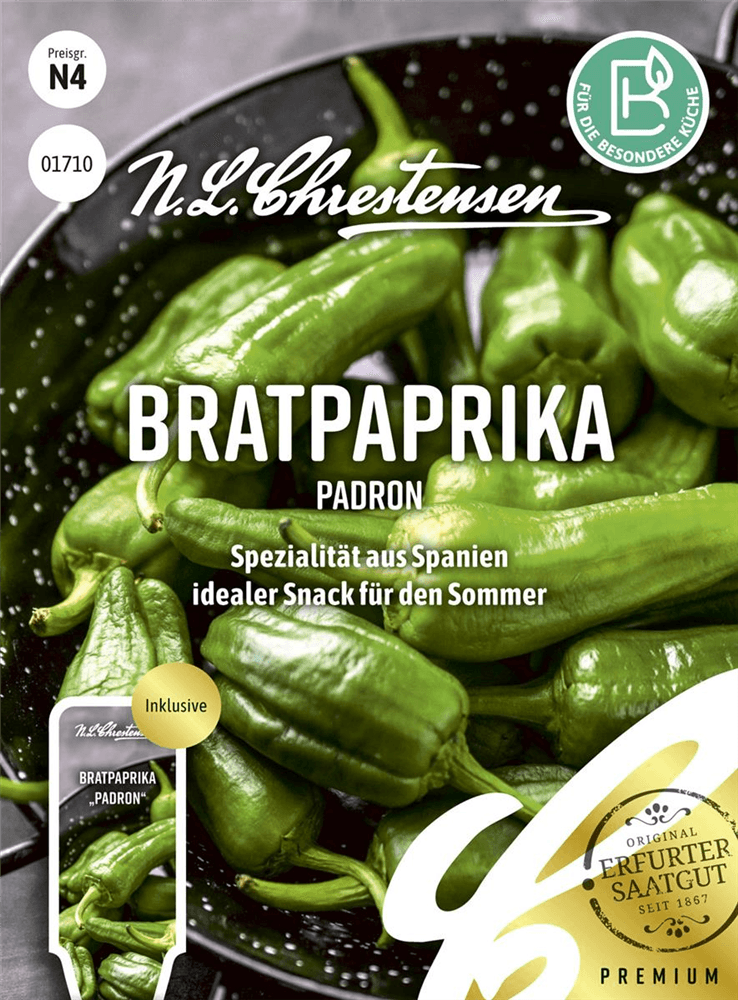 Peperonisamen 'Padron' - Chrestensen - Pflanzen > Saatgut > Gemüsesamen > Paprikasamen - DerGartenmarkt.de shop.dergartenmarkt.de