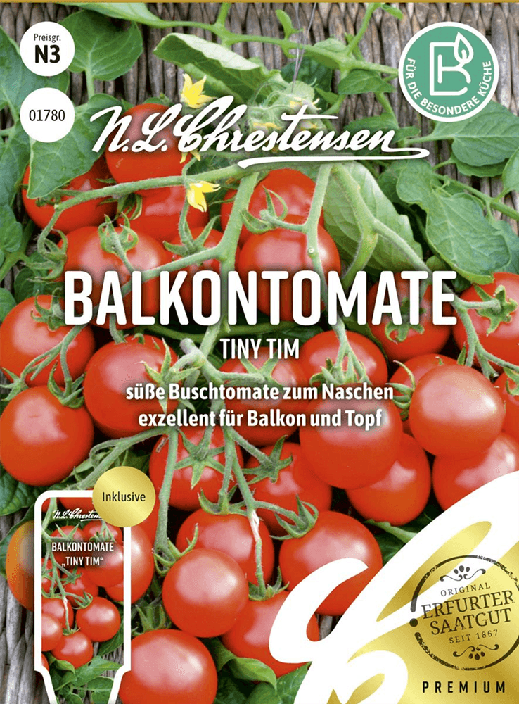 Tomatensamen 'Tiny Tim' - Chrestensen - Pflanzen > Saatgut > Gemüsesamen > Tomatensamen - DerGartenmarkt.de shop.dergartenmarkt.de
