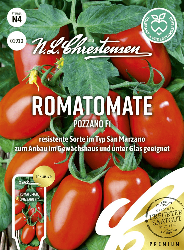 Tomatensamen 'Pozzano' - Chrestensen - Pflanzen > Saatgut > Gemüsesamen > Tomatensamen - DerGartenmarkt.de shop.dergartenmarkt.de