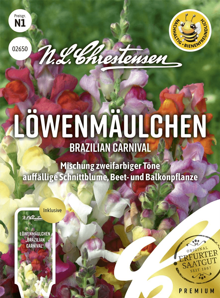 Löwenmäulchensamen 'Brazilian Carnival' - Chrestensen - Pflanzen > Saatgut > Blumensamen > Blumensamen, einjährig - DerGartenmarkt.de shop.dergartenmarkt.de