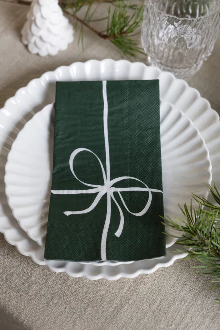 Storefactory Weihnachtsserviette PAKET – Grün, 11x21cm
