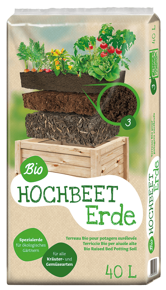 Universal Bio Hochbeeterde - Floragard - Gartenbedarf > Gartenerden > Spezialerden - DerGartenmarkt.de shop.dergartenmarkt.de