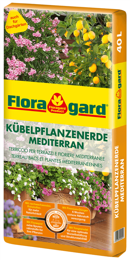 Floragard Kübelpflanzenerde mediterran - Floragard - Gartenbedarf > Gartenerden > Spezialerden - DerGartenmarkt.de shop.dergartenmarkt.de