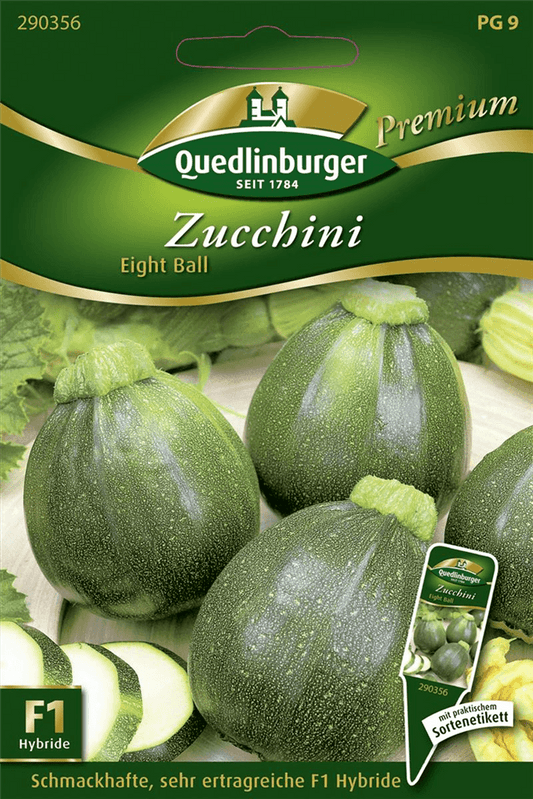 Zucchinisamen 'Eight Ball' - Quedlinburger Saatgut - Pflanzen > Saatgut > Gemüsesamen > Zucchinisamen - DerGartenmarkt.de shop.dergartenmarkt.de