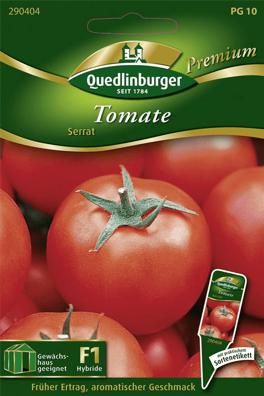 Tomatensamen 'Serrat F1' - Quedlinburger Saatgut - Pflanzen > Saatgut > Gemüsesamen > Tomatensamen - DerGartenmarkt.de shop.dergartenmarkt.de