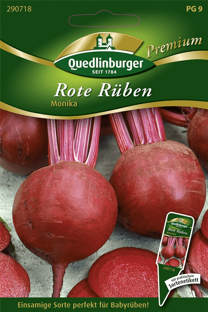 Rote Rübe-Samen 'Monika' - Quedlinburger Saatgut - Pflanzen > Saatgut > Gemüsesamen > Rote Beete-Samen - DerGartenmarkt.de shop.dergartenmarkt.de