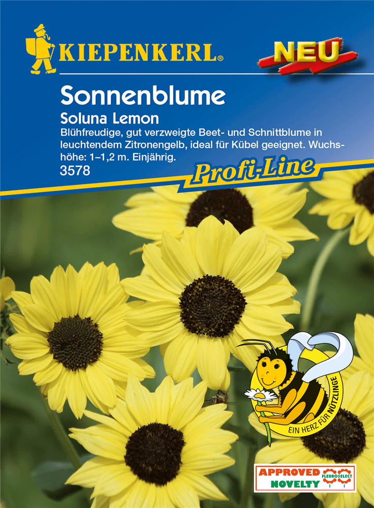 Sonnenblume 'Soluna Lemon' - Kiepenkerl - Pflanzen > Saatgut > Blumensamen - DerGartenmarkt.de shop.dergartenmarkt.de