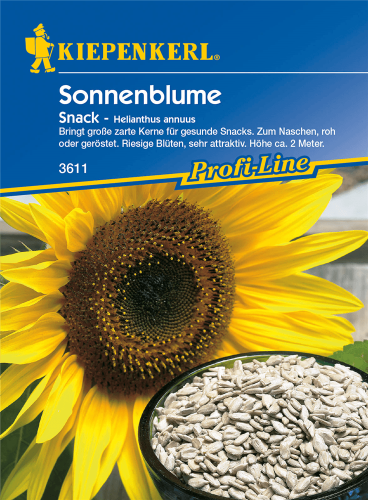 Sonnenblume 'Snack' - Kiepenkerl - Pflanzen > Saatgut > Blumensamen - DerGartenmarkt.de shop.dergartenmarkt.de