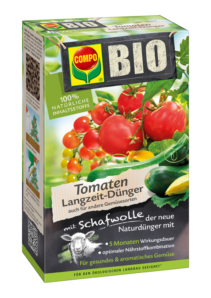 Compo BIO Tomaten Langzeit-Dünger mit Schafwolle