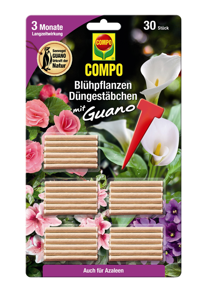 Compo Blühpflanzen Düngestäbchen mit Guano