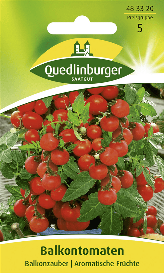 Tomatensamen 'Balkonzauber' - Quedlinburger Saatgut - Pflanzen > Saatgut > Gemüsesamen > Tomatensamen - DerGartenmarkt.de shop.dergartenmarkt.de