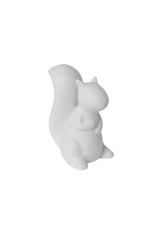 Storefactory Otis Eichhörnchen – Dekofigur Weiß 5x3x6cm