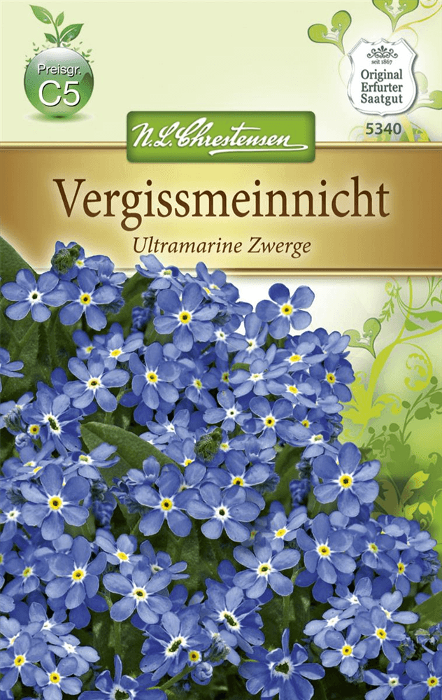 Vergissmeinnichtsamen 'Ultramarine Zwerg' - Chrestensen - Pflanzen > Saatgut > Blumensamen > Blumensamen, einjährig - DerGartenmarkt.de shop.dergartenmarkt.de