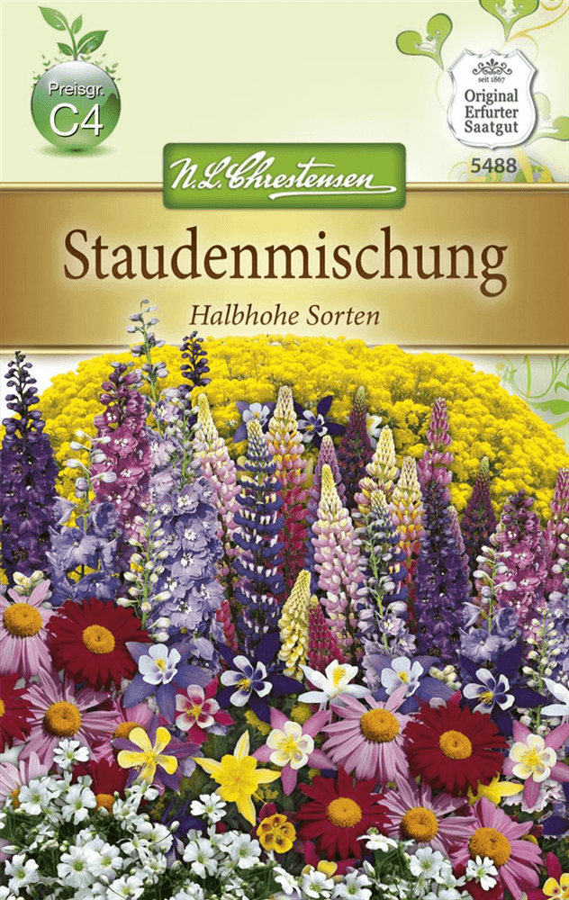 Staudensamenmischung 'Halbhohe Sorten' - Chrestensen - Pflanzen > Saatgut > Blumensamen > Blumensamen-Mischungen - DerGartenmarkt.de shop.dergartenmarkt.de