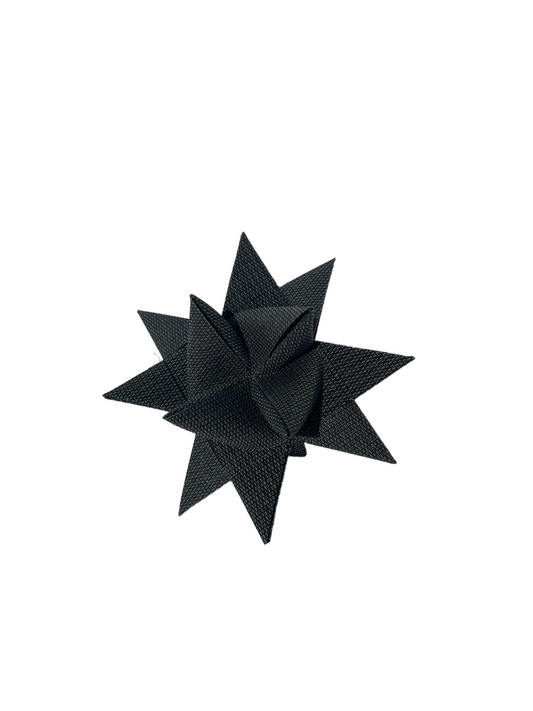 Fröbelstern Basalt 13 cm – Canvas Weihnachtsstern aus Segeltuch für Innenräume