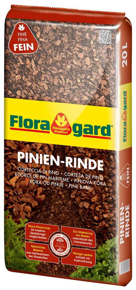 Floragard Pinienrinde extra fein 2-8 mm - Floragard - Gartenbedarf > Gartenerden > Rindenmulch und Pinienrinden - DerGartenmarkt.de shop.dergartenmarkt.de
