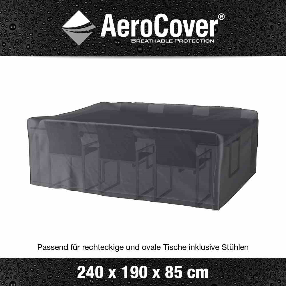 Aerocover Schutzhülle für Gartenmöbelset 240x190x85 cm