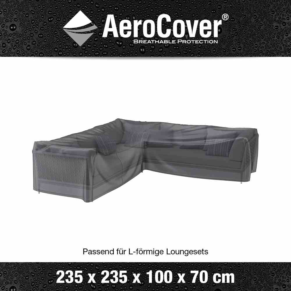 Aerocover Schutzhülle für Eck- Loungeset 235x235x100xH70 cm