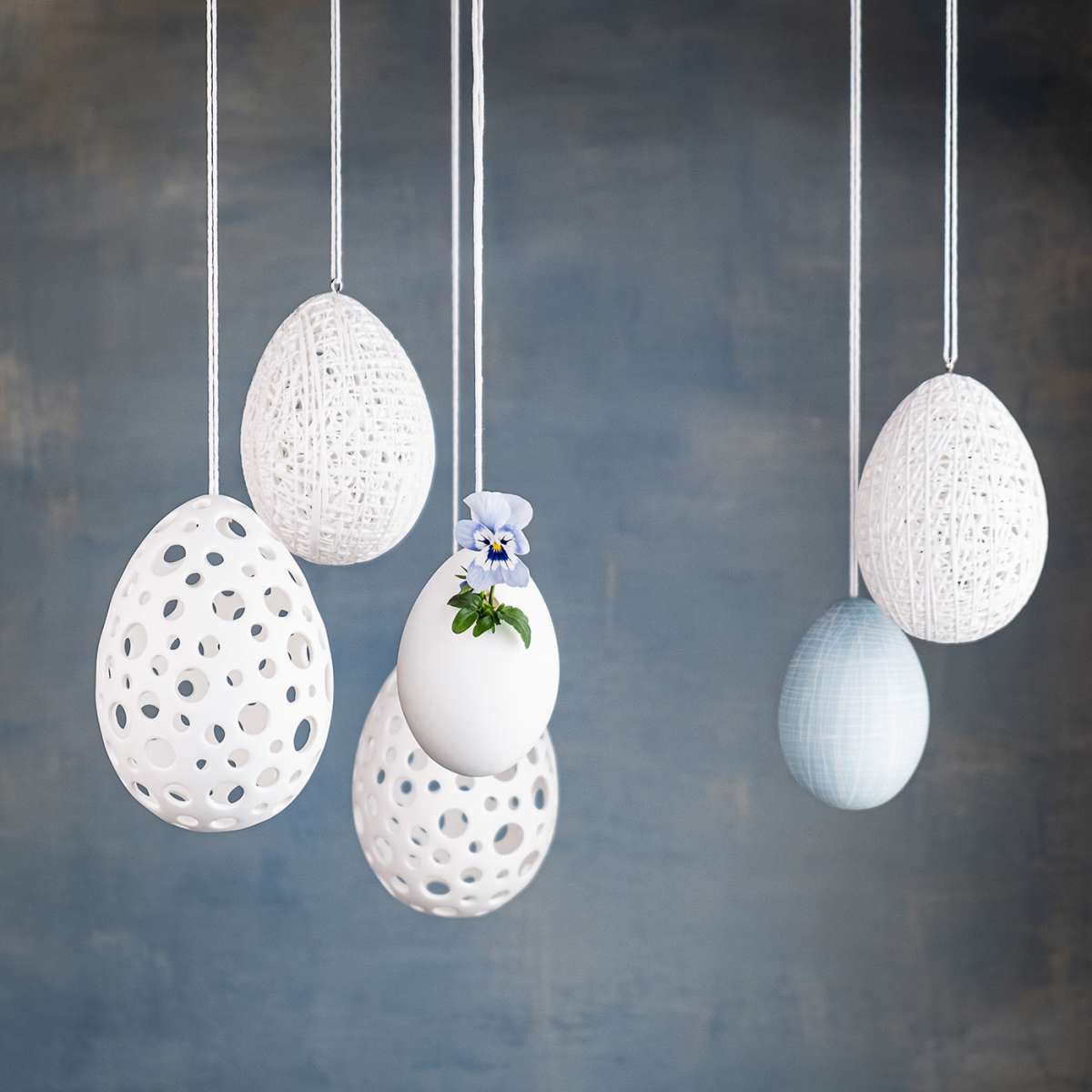 ERWIN FILAMENT M / weiß / Ei Hänger – Klatt Objects