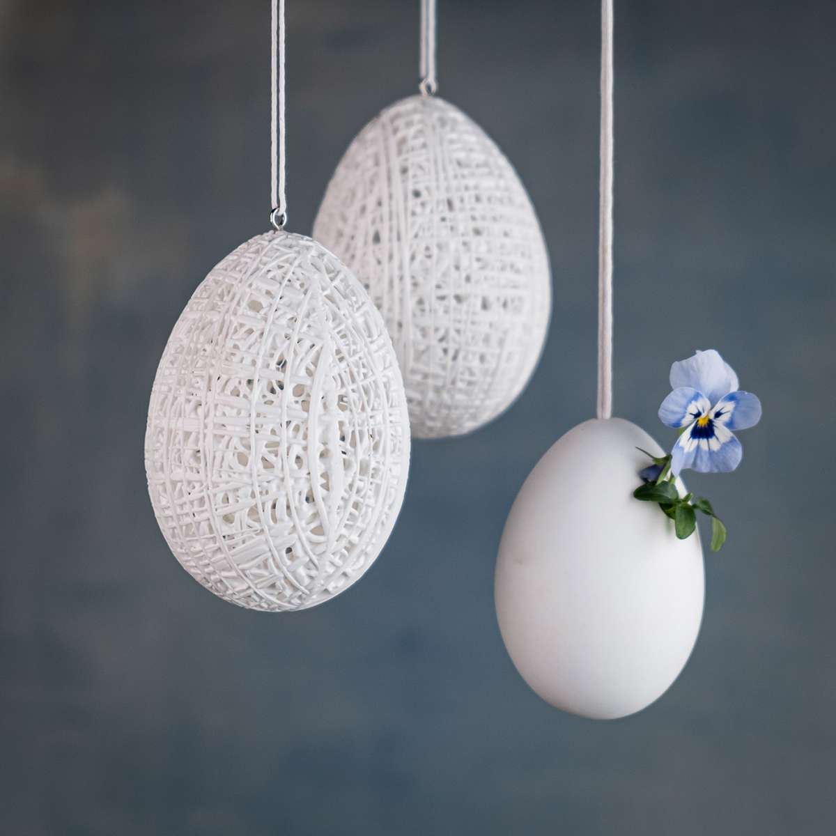 ERWIN FILAMENT M / weiß / Ei Hänger – Klatt Objects