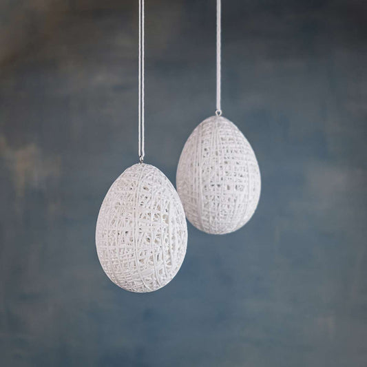 ERWIN FILAMENT M / weiß / Ei Hänger – Klatt Objects