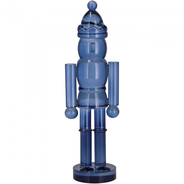 Vosteen Glas-Nussknacker Saide in Blau, Ø 7,5 × H 25 cm