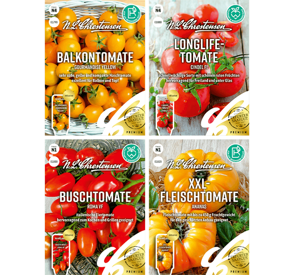 Saatgut Set 'Tomaten' - Chrestensen - Pflanzen > Saatgut > Saatgut Sets - DerGartenmarkt.de shop.dergartenmarkt.de