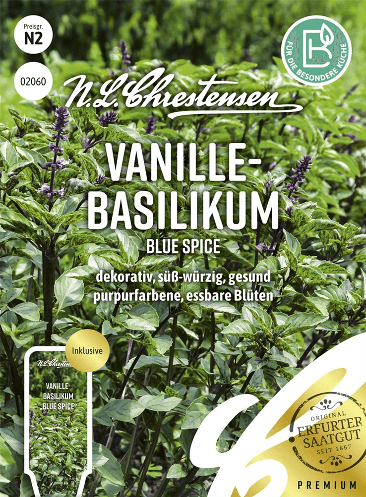 Basilikumsamen 'Blue Spice' - Chrestensen - Pflanzen > Saatgut > Kräutersamen > Basilikumsamen - DerGartenmarkt.de shop.dergartenmarkt.de