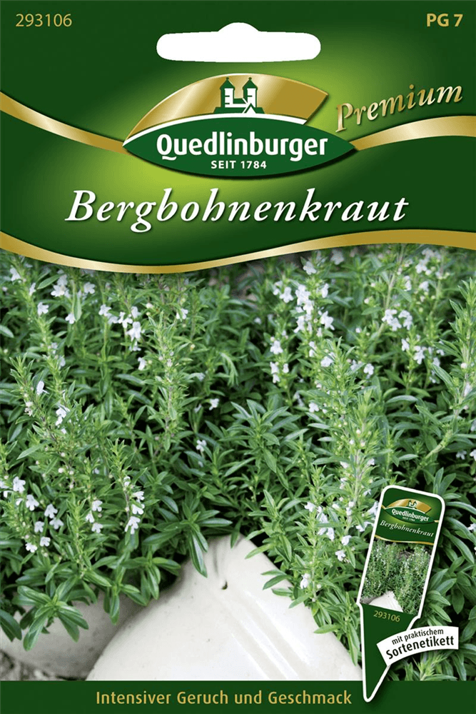 Berg-Bohnenkraut-Samen - Quedlinburger Saatgut - Pflanzen > Saatgut > Kräutersamen - DerGartenmarkt.de shop.dergartenmarkt.de