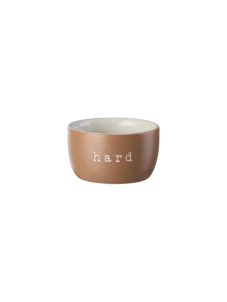 ASA Selection Eierbecher Hard in Braun aus New Bone China mit matter Oberfläche.