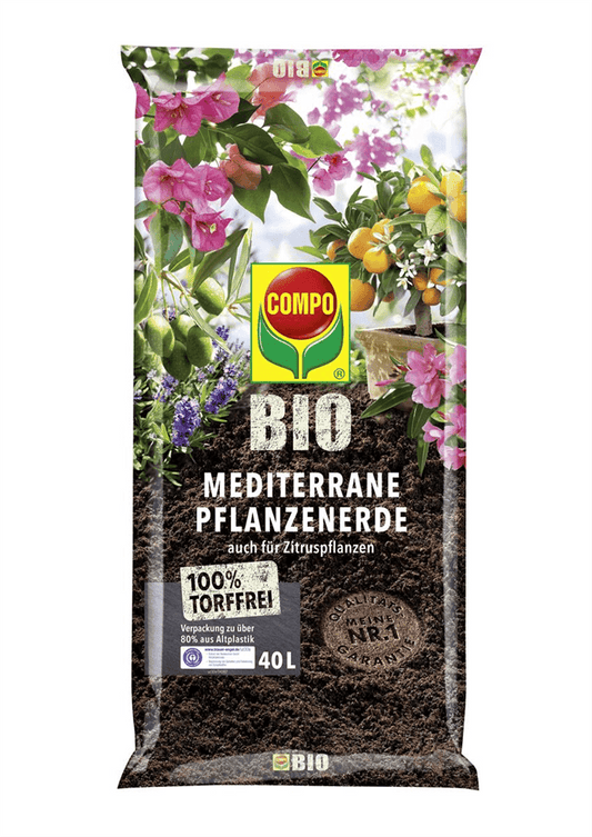 Compo BIO Mediterrane Erde torffrei - Compo - Gartenbedarf > Gartenerden > BIO Erden - DerGartenmarkt.de shop.dergartenmarkt.de
