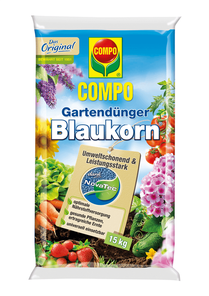Compo Blaukorn NovaTec - Compo - Gartenbedarf > Dünger - DerGartenmarkt.de shop.dergartenmarkt.de