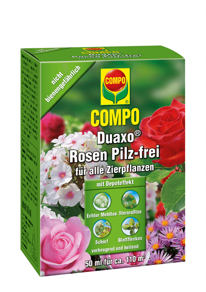 Compo Duaxo Rosen Pilz-frei für alle Zierpflanzen - Compo - Gartenbedarf > Pflanzenschutz - DerGartenmarkt.de shop.dergartenmarkt.de