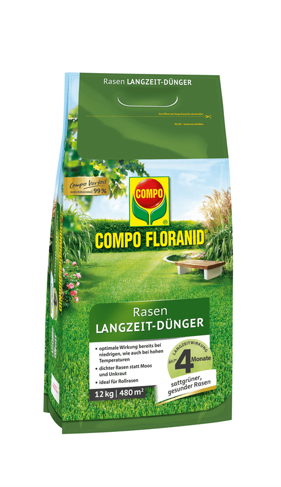 Compo FLORANID Rasen-Langzeitdünger - Compo - Gartenbedarf > Dünger > Rasendünger - DerGartenmarkt.de shop.dergartenmarkt.de