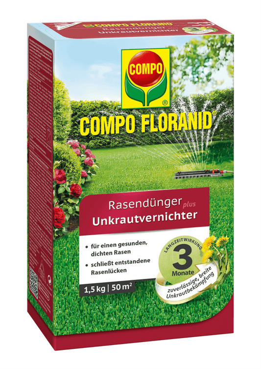 Compo FLORANID Rasendünger plus Unkrautvernichter - Compo - Gartenbedarf > Pflanzenschutz - DerGartenmarkt.de shop.dergartenmarkt.de