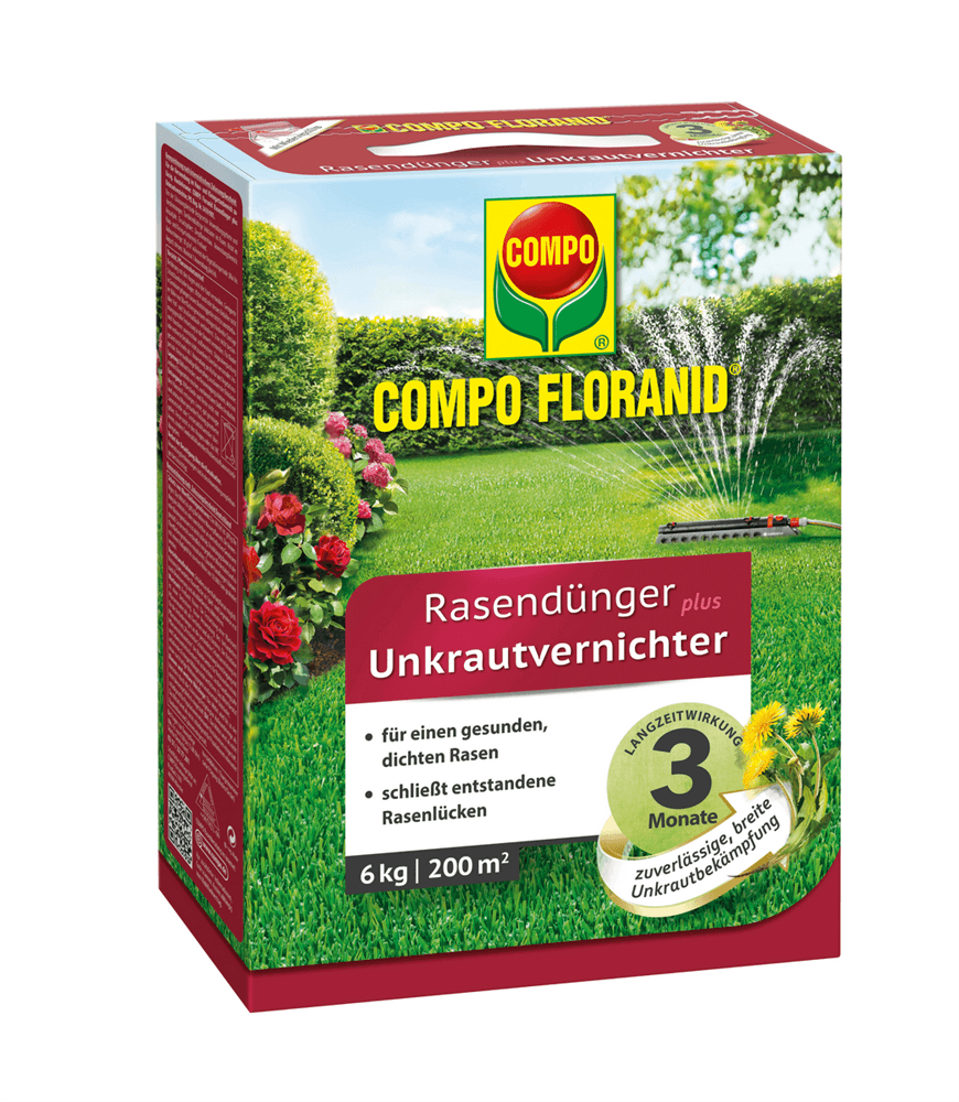 Compo FLORANID Rasendünger plus Unkrautvernichter - Compo - Gartenbedarf > Pflanzenschutz - DerGartenmarkt.de shop.dergartenmarkt.de