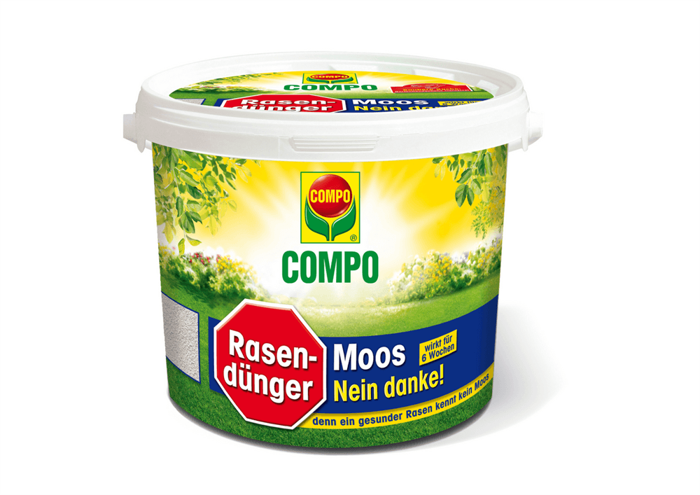 Compo Rasendünger Moos - Nein danke! - Compo - Gartenbedarf > Dünger > Rasendünger - DerGartenmarkt.de shop.dergartenmarkt.de