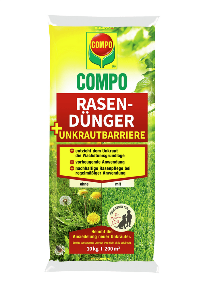 Compo Rasendünger Unkraut - Nein danke! - Compo - Gartenbedarf > Dünger > Rasendünger - DerGartenmarkt.de shop.dergartenmarkt.de
