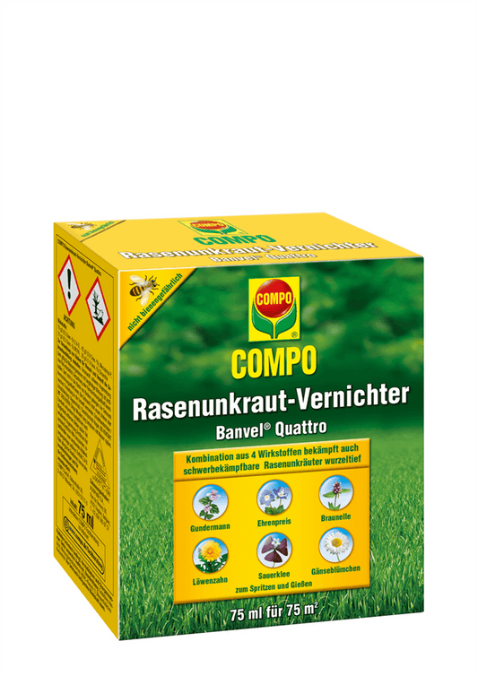 Compo Rasenunkrautvernichter Banvel Quattro - Compo - Gartenbedarf > Pflanzenschutz - DerGartenmarkt.de shop.dergartenmarkt.de