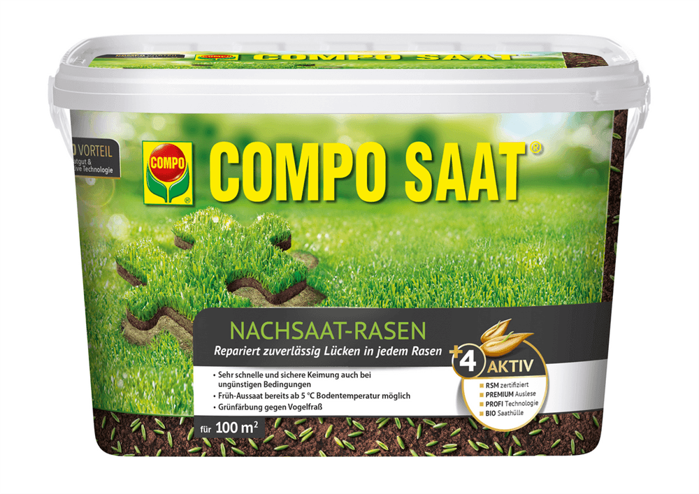 Compo SAAT Nachsaat-Rasen - Compo - Pflanzen > Saatgut > Rasensamen - DerGartenmarkt.de shop.dergartenmarkt.de
