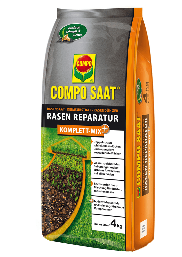 Compo SAAT Rasen-Reparatur Komplett Mix+ - Compo - Pflanzen > Saatgut > Rasensamen - DerGartenmarkt.de shop.dergartenmarkt.de