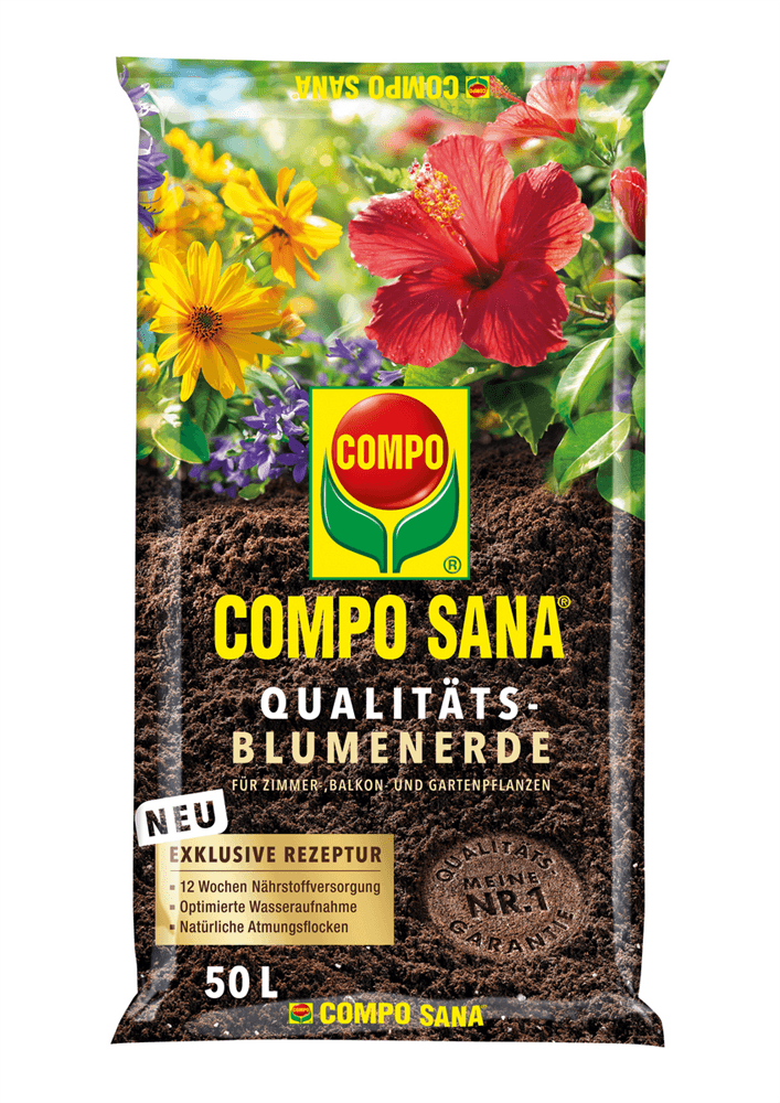 Compo Sana Blumenerde - Compo Sana - Gartenbedarf > Gartenerden > Blumenerden - DerGartenmarkt.de shop.dergartenmarkt.de