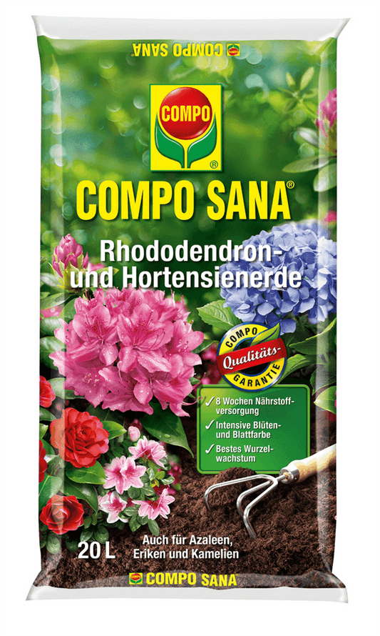 Compo Sana Rhododendron- und Hortensienerde - Compo Sana - Gartenbedarf > Gartenerden > Spezialerden - DerGartenmarkt.de shop.dergartenmarkt.de