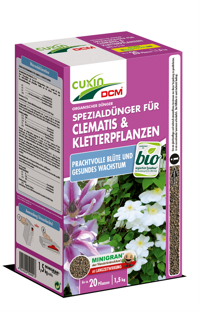 Cuxin Clematis- & Kletterpflanzen-Dünger - Cuxin - Gartenbedarf > Dünger - DerGartenmarkt.de shop.dergartenmarkt.de