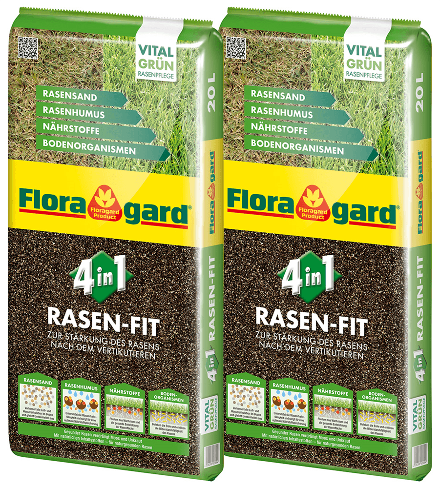 Floragard 4-in-1 Rasen Fit - Floragard - Gartenbedarf > Gartenerden > Rasenerden - DerGartenmarkt.de shop.dergartenmarkt.de