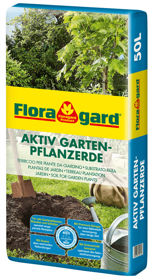 Floragard Aktiv-Gartenpflanzerde - Floragard - Gartenbedarf > Gartenerden - DerGartenmarkt.de shop.dergartenmarkt.de